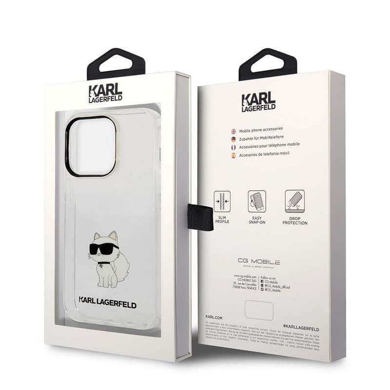 Karl Lagerfeld IML NFT Choupette - Case for iPhone 14 Pro (Clear) 6