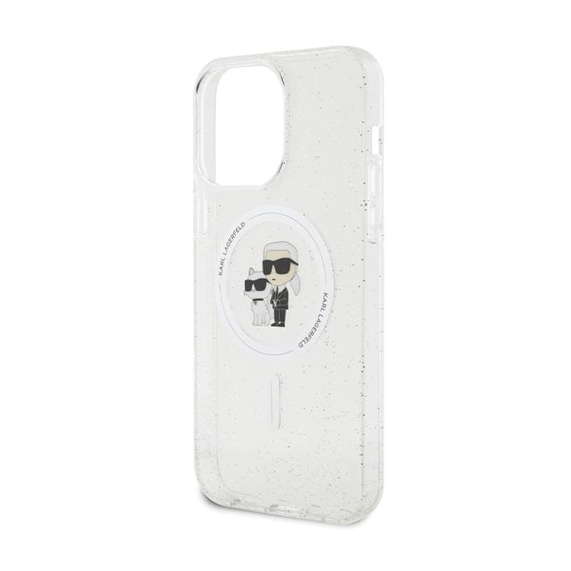 Karl Lagerfeld Karl & Choupette Glitter MagSafe - iPhone 14 Pro Max Case (Transparent) 6