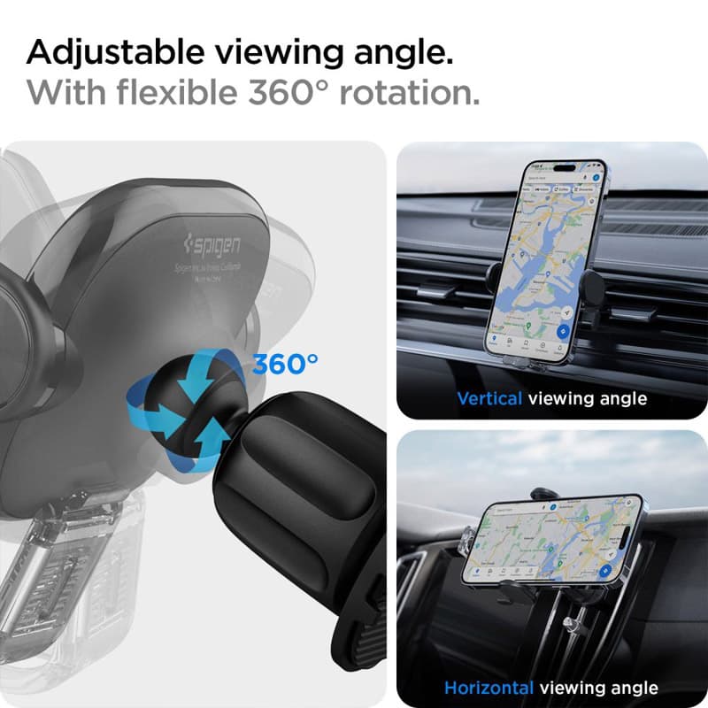 Spigen UTS12 OneTap - Universal car holder (Black) 5