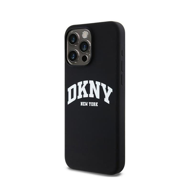 DKNY Liquid Silicone White Printed Logo MagSafe - Case for iPhone 14 Pro Max (black) 2