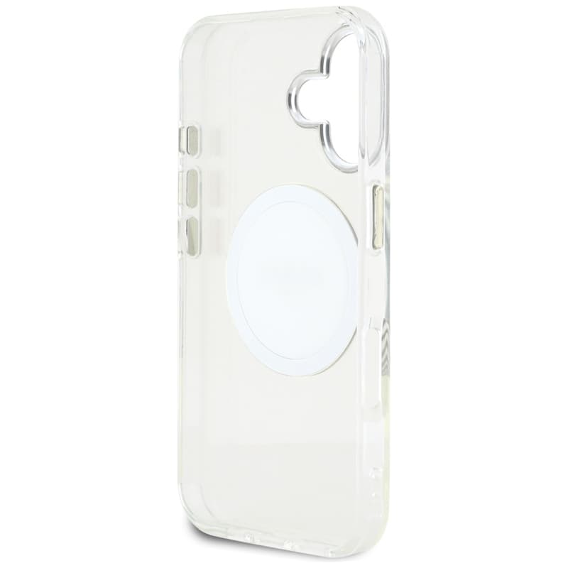 Guess IML Metal Colored Circle Classic Logo MagSafe - Case for iPhone 16 (white) 7