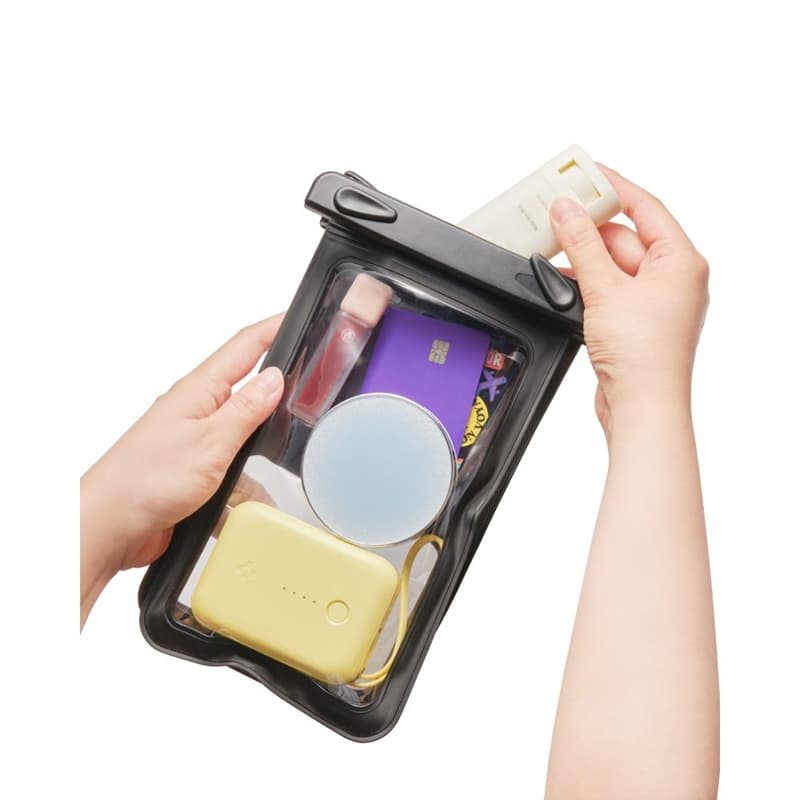 Spigen A603 Universal Waterproof Case - Waterproof Case for Smartphones up to 6.9" (Black) 6