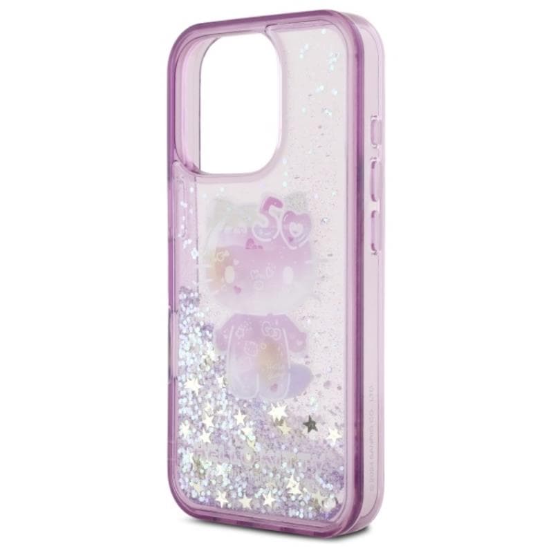 Hello Kitty Liquid Glitter 50TH Anniversary Party - Case for iPhone 16 Pro Max (purple) 6