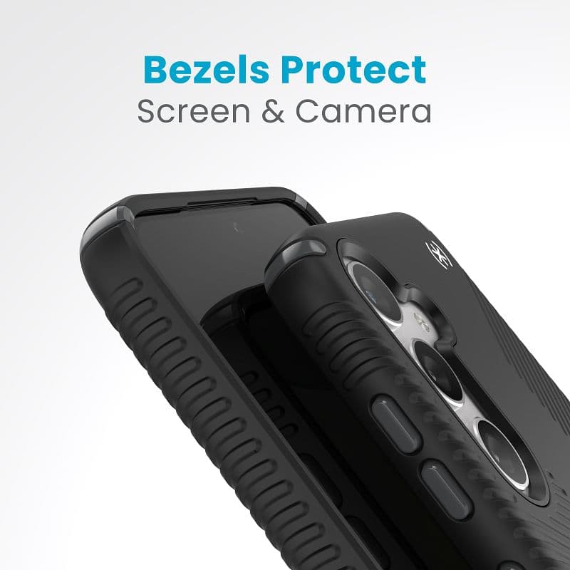 Speck Presidio2 Grip - Samsung Galaxy S24 Case (Black/Slate Gray/White) 5