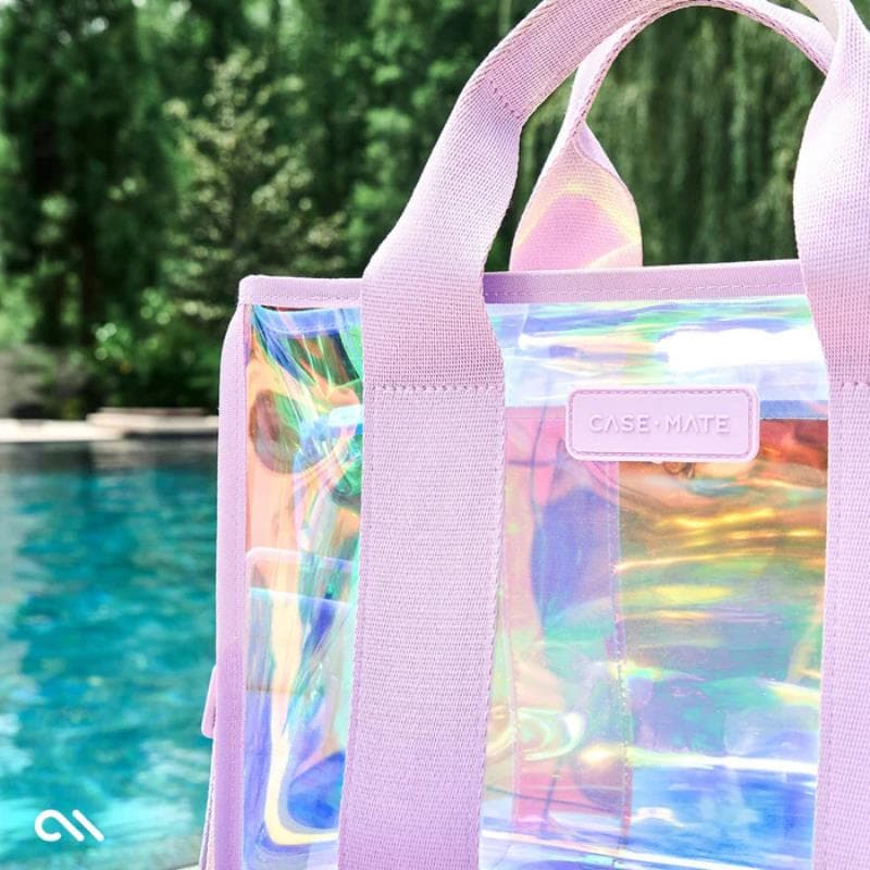 Case-Mate Mini Travel Tote Bag - Waterproof shoulder bag (Soap Bubble) 7