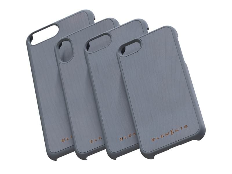 Nordic Elements Original Gefion - Case for iPhone Xs Max with real maple wood (Mid Grey) 7
