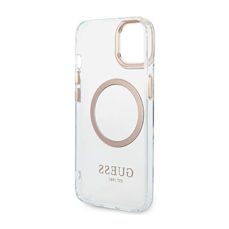 Guess Metal Outline MagSafe - Case for iPhone 14 (Clear) 7