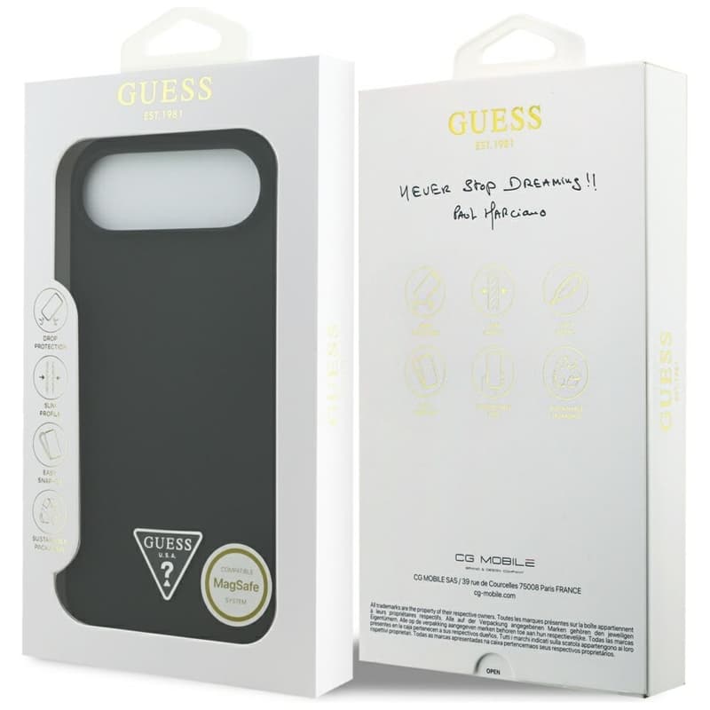 Guess Silicone Triangle Logo MagSafe - Case iPhone Air (black) 8