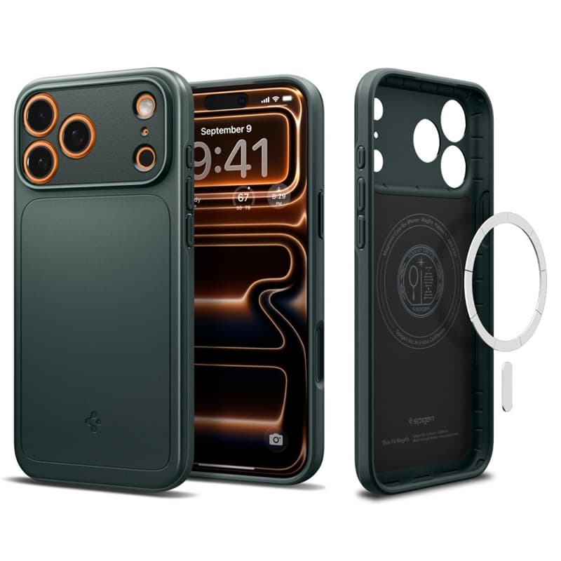 Spigen Thin Fit Mag MagSafe - Case for iPhone 17 Pro Max (Abyss Green)