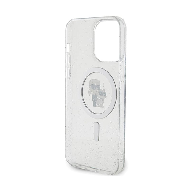 Karl Lagerfeld Karl & Choupette Glitter MagSafe - iPhone 14 Pro Max Case (Transparent) 7