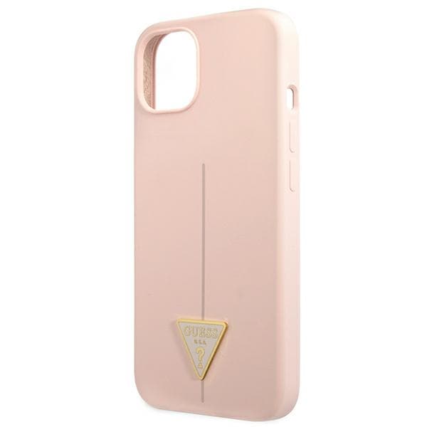 Guess Silicone Triangle Logo - Cover iPhone 13 mini (Pink) 6