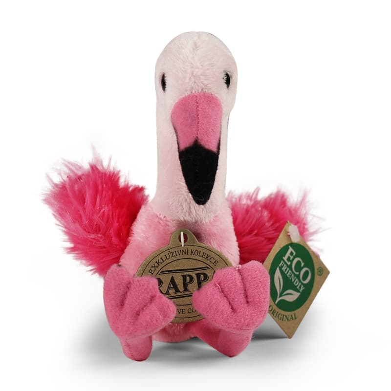 Rappa - Plush realistic flamingo stuffed animal 15 cm Eco-Friendly 2