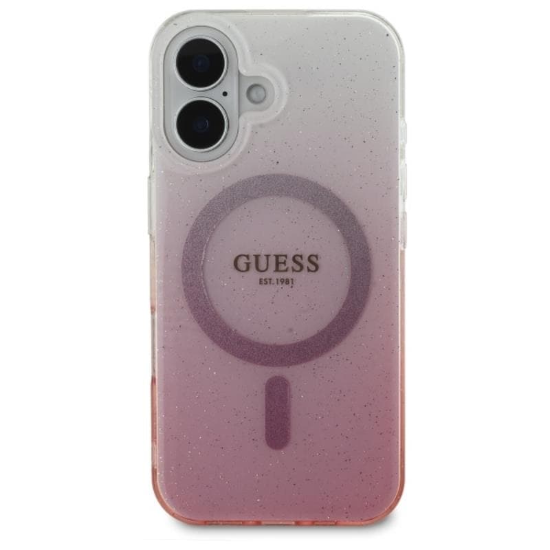 Guess IML Glitter Gradient MagSafe - Case for iPhone 16 Plus (Pink) 3