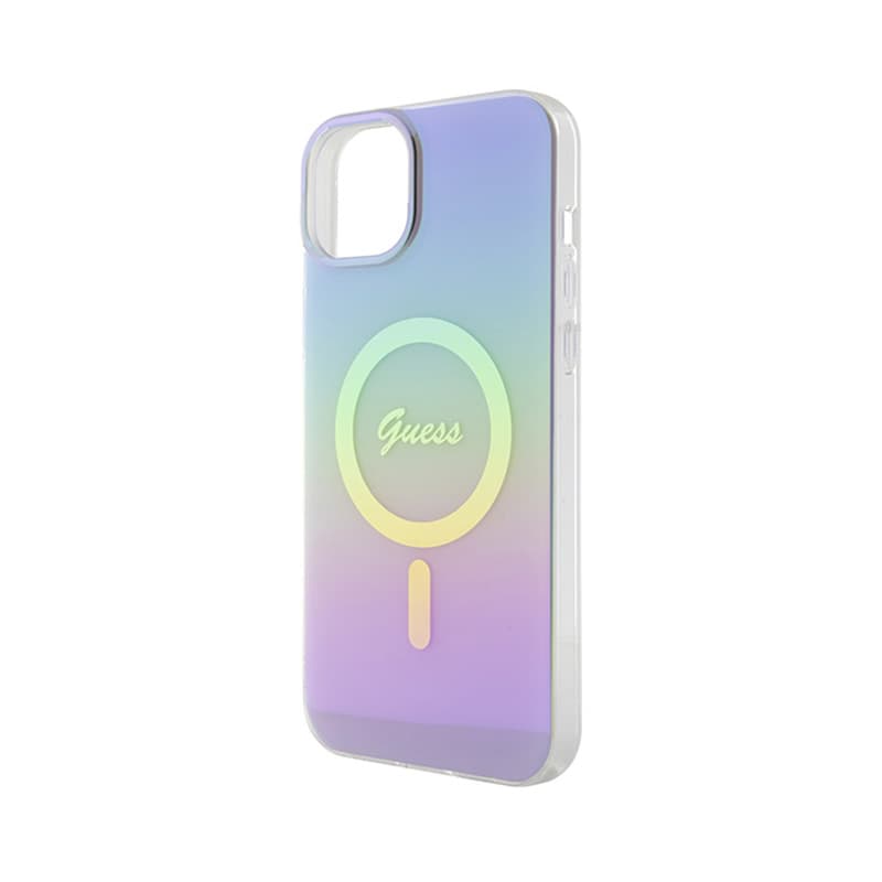 Guess IML Iridescent MagSafe - iPhone 15 Case (Purple) 6