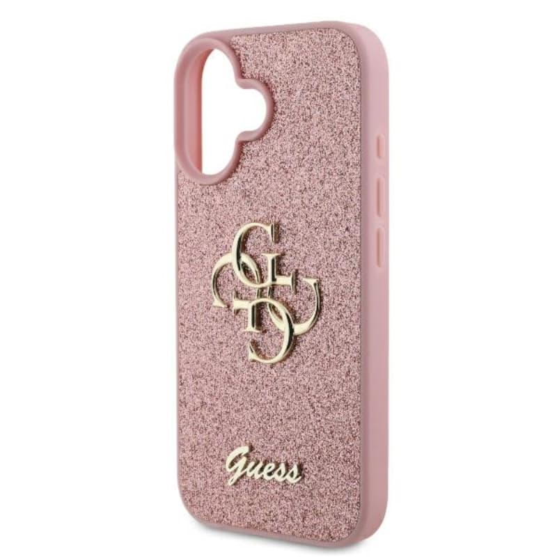 Guess Fixed Glitter Big 4G - Case for iPhone 16 Plus (pink) 6