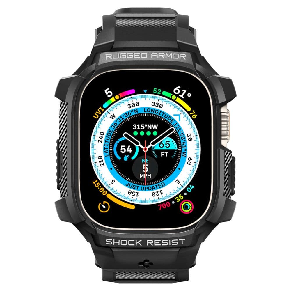 Spigen Rugged Armor Pro Case – Band with case for Apple Watch Ultra 49 mm (Black) 4