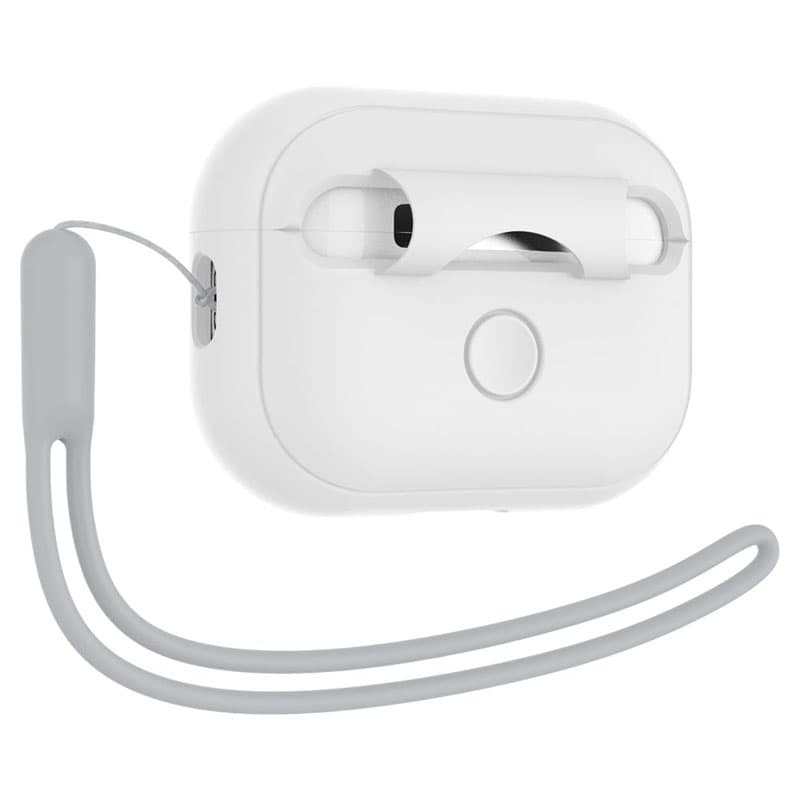 Spigen Silicone Fit Strap - Case for Apple AirPods Pro 1 / 2 (White / Grey) 4