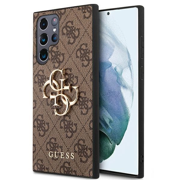 Guess 4G Big Metal Logo - Sasmung Galaxy S22 Ultra (Brown) 1