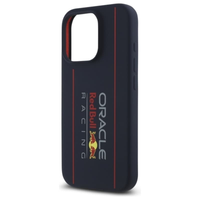 Red Bull Silicone Vertical Logo MagSafe - iPhone 16 Pro Case (Navy Blue) 6