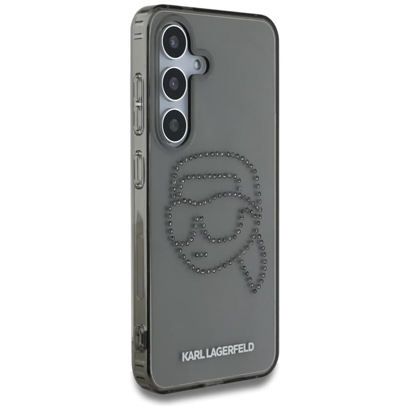 Karl Lagerfeld Rhinestones Karl Head Logo - Case for Samsung Galaxy S25 (Black) 4