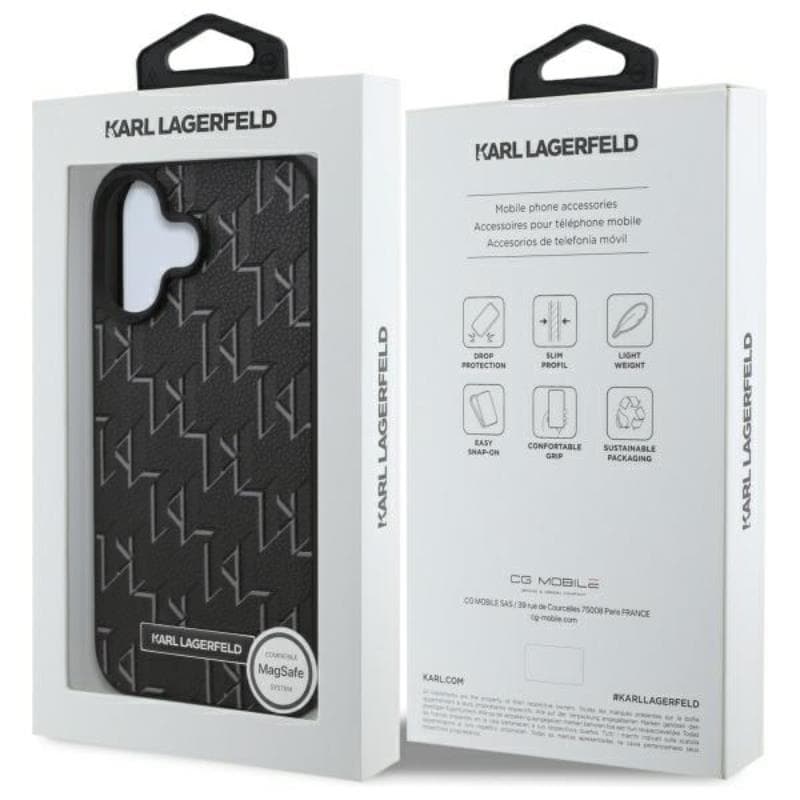 Karl Lagerfeld Hot Stamp MagSafe - Case for iPhone 16 Plus (black) 8
