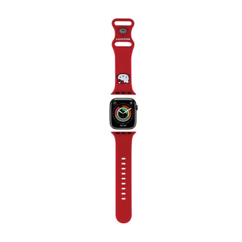 Hello Kitty Silicone Kitty Head - Strap for Apple Watch 38/40/41 mm (red) 1