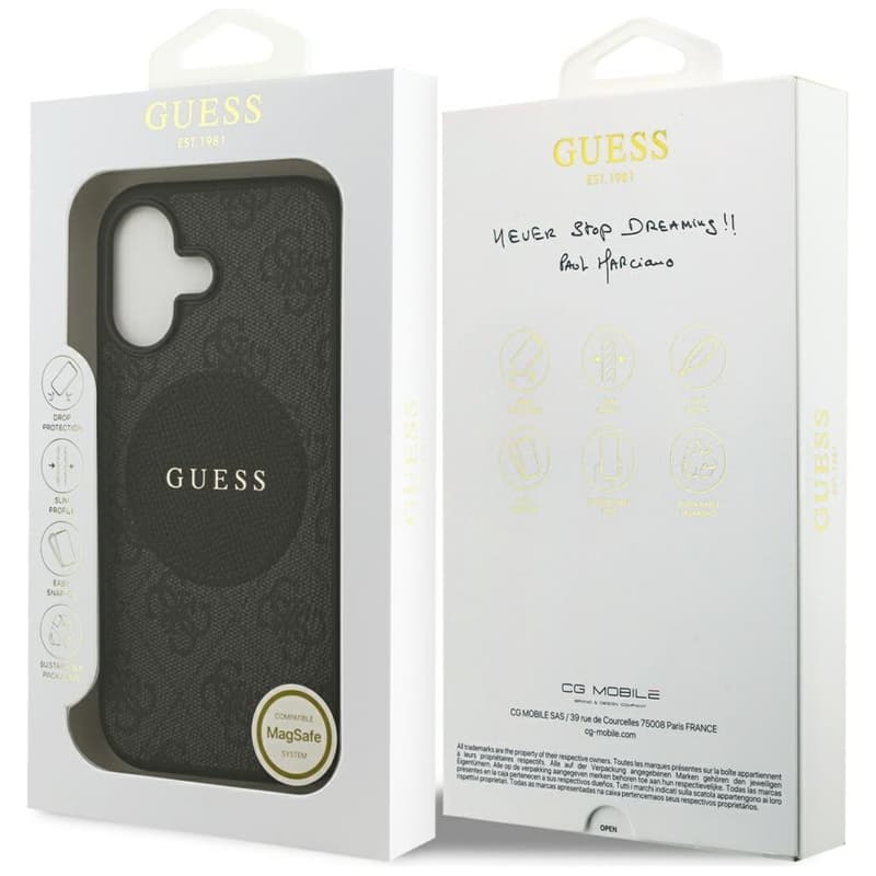 Guess 4G Circle Classic Logo MagSafe – Case iPhone 17 (Black) 8
