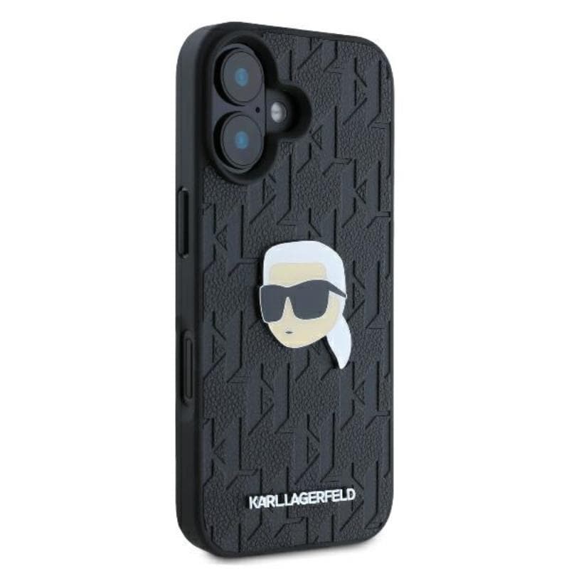 Karl Lagerfeld Monogram Karl Head Pin - Case for iPhone 16 (black) 4