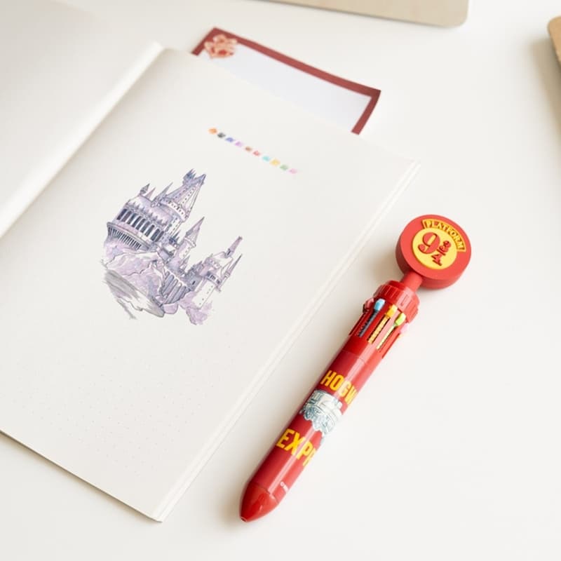 Harry Potter - 10-Color 3D Retractable Pen Platform 9 3/4 6