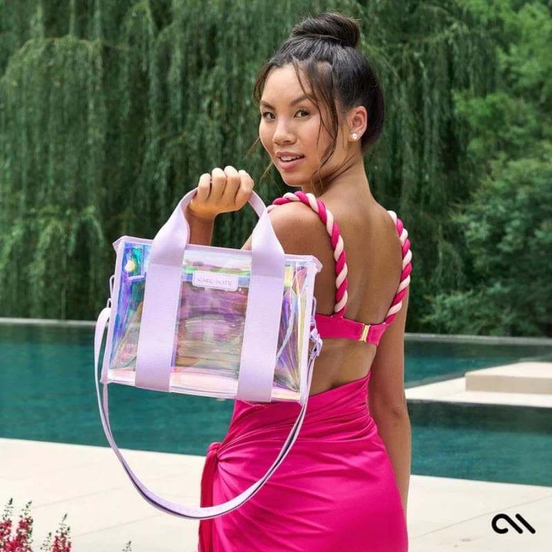 Case-Mate Mini Travel Tote Bag - Waterproof shoulder bag (Soap Bubble) 8