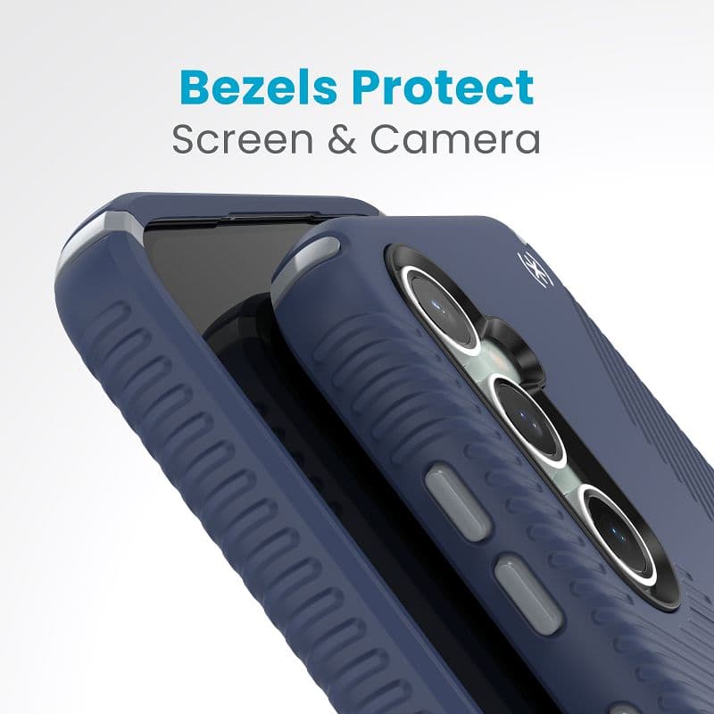 Speck Presidio2 Grip - Samsung Galaxy S23 FE Case (Coastal Blue/Black/White) 5