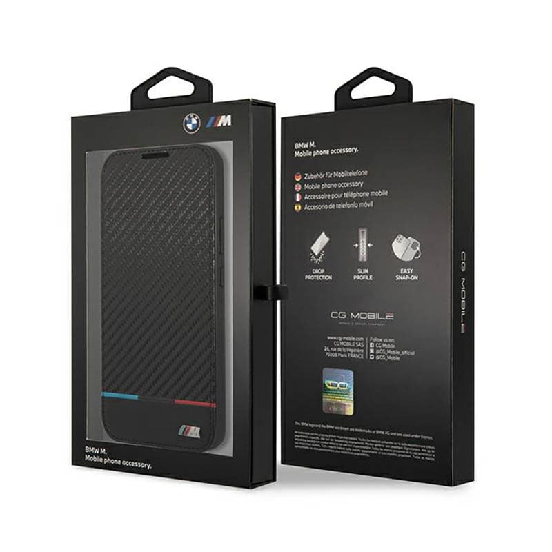 BMW Booktype M Collection Triangles - Case for Samsung Galaxy S22+ (Black) 7