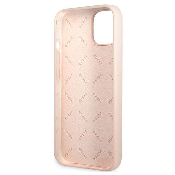 Guess Silicone Triangle Logo - Cover iPhone 13 mini (Pink) 7