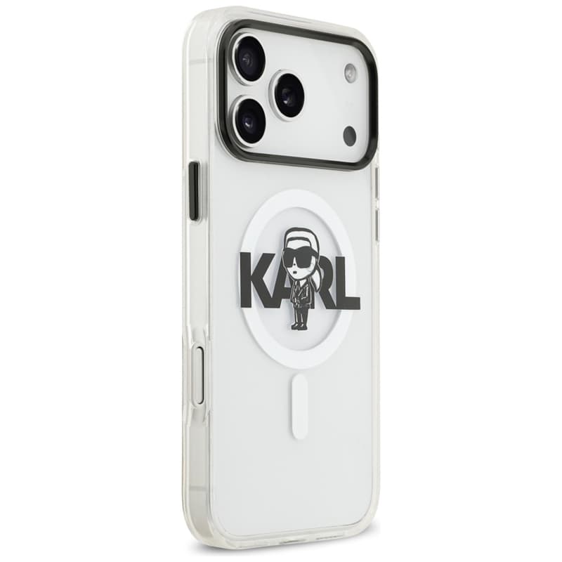 Karl Lagerfeld IML Karl Sketch Logo MagSafe - Case iPhone 17 Pro Max (Clear) 4