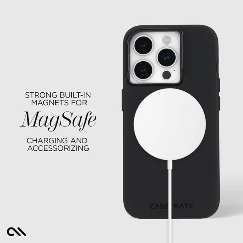 Case-Mate Silicone MagSafe - Case iPhone 15 Pro (Black) 4