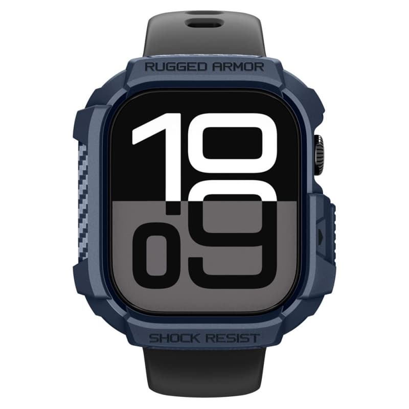 Spigen Rugged Armor V2 - Case for Apple Watch 10/11 42 mm (Navy Blue) 6
