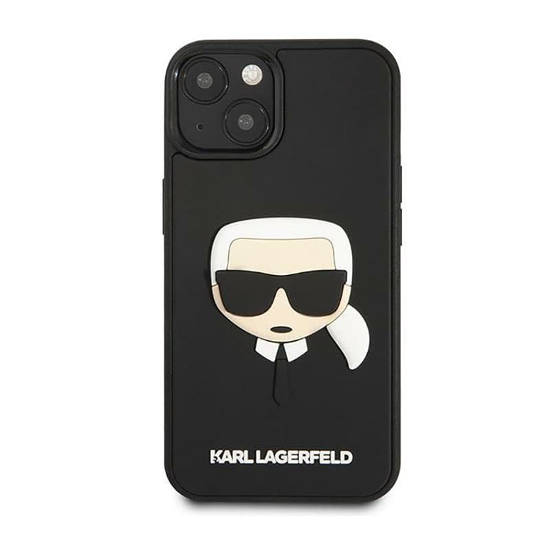 Karl Lagerfeld 3D Rubber Karl's Head - Case for iPhone 14 Plus (Black) 3