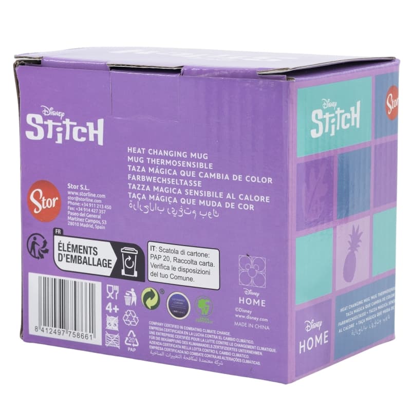 Disney Stitch - Color-changing ceramic mug in a gift box from the Stitch & Angel collection 325 ml 6