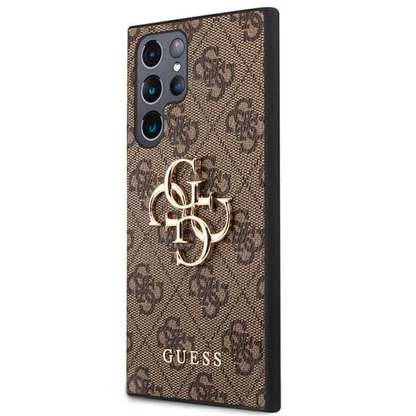 Guess 4G Big Metal Logo - Sasmung Galaxy S22 Ultra (Brown) 2