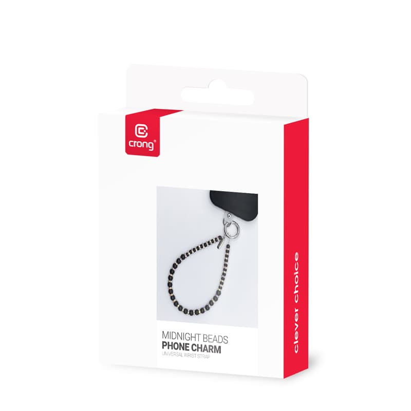 Crong Phone Charm - Lanyard Phone Pendant (Midnight Beads) 4