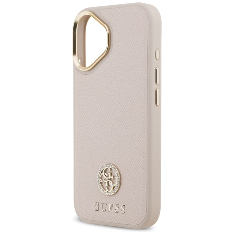 Guess Grained Strass Logo MagSafe - Case iPhone 17 (pink) 6