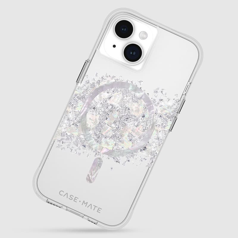 Case-Mate Karat MagSafe - Case for iPhone 15 / iPhone 14 / iPhone 13 decorated with mother of pearl (A Touch of Pearl) 8