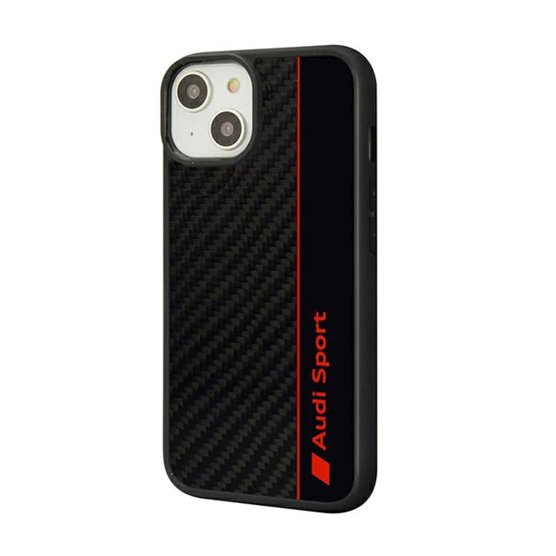 Audi Carbon Fiber Stripe - Case for iPhone 14 (Black) 3