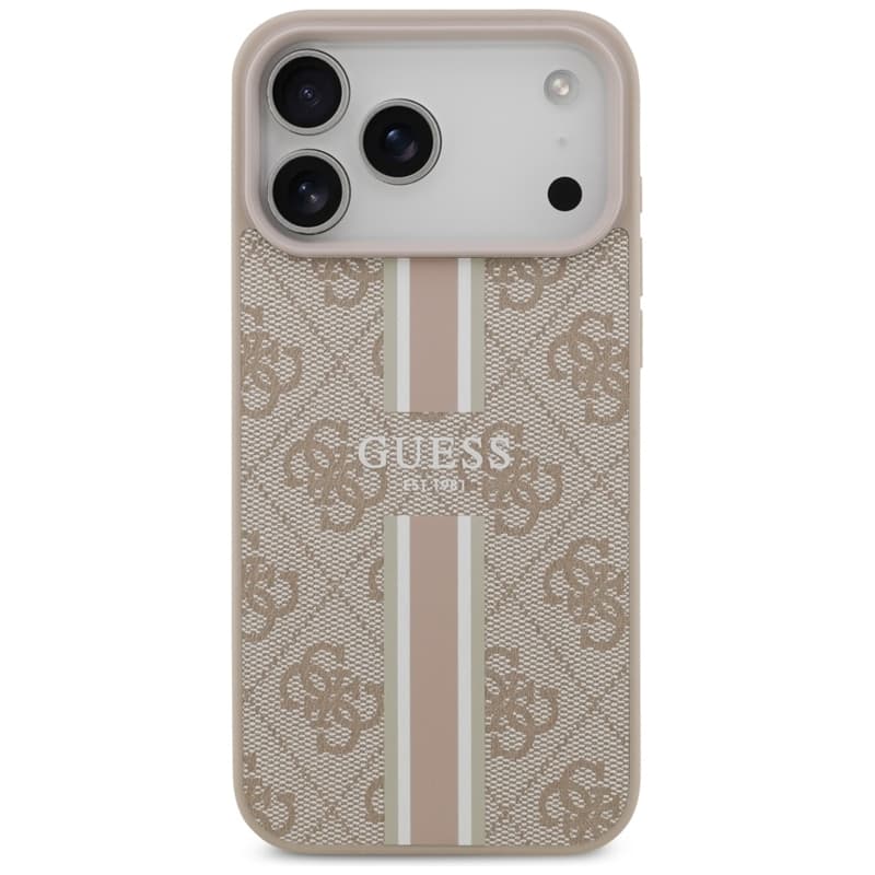 Guess 4G Printed Stripes MagSafe - Case iPhone 17 Pro Max (pink) 3