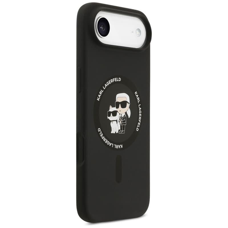 Karl Lagerfeld Silicone Karl & Choupette Ring MagSafe - Case iPhone Air (black) 4