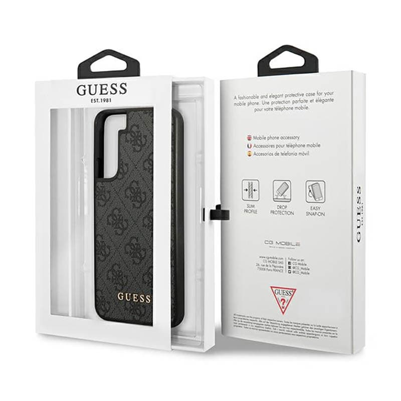 Guess 4G Metal Logo - Case for Samsung Galaxy S23 (Grey) 8