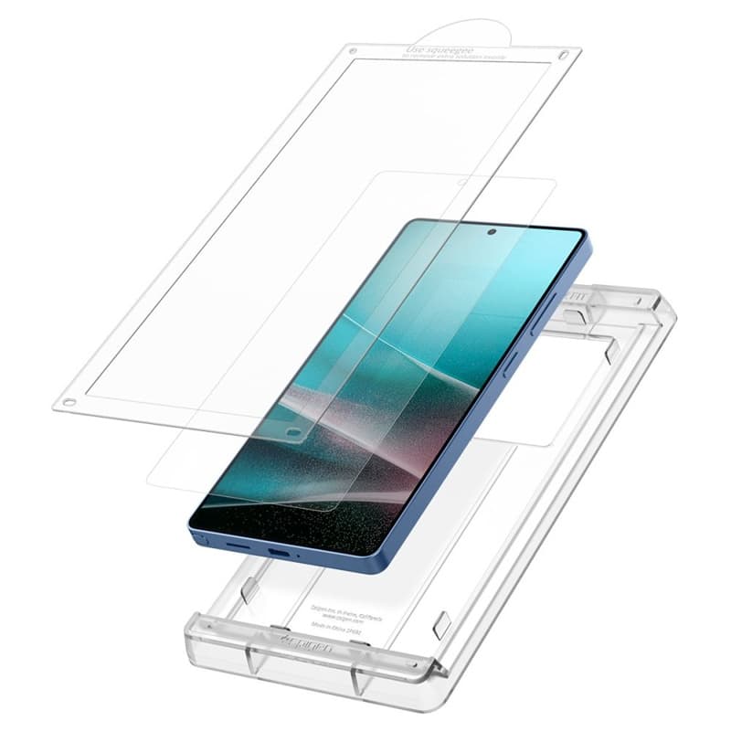 Spigen Elite Shield EZ Fit HD - Hydrogel Screen Protector for Samsung Galaxy S25 Ultra (Clear) 3