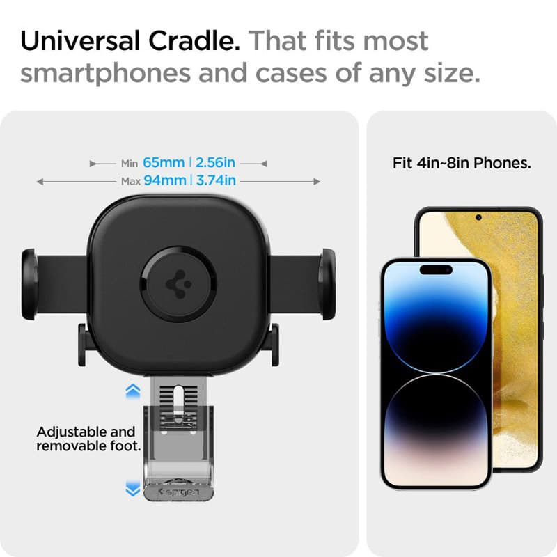 Spigen UTS12 OneTap - Universal car holder (Black) 8