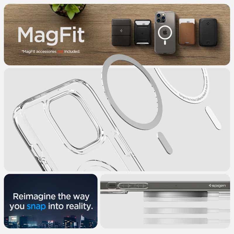 Spigen Ultra Hybrid Mag MagSafe - Case for iPhone 14 Pro (White) 5
