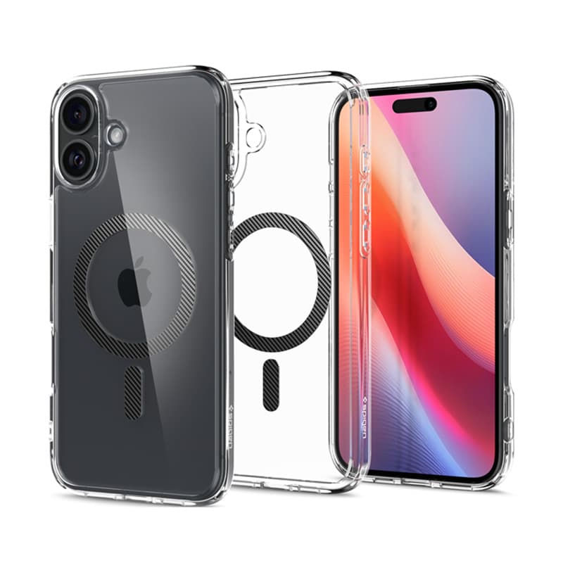 Spigen Ultra Hybrid Mag MagSafe - Case for iPhone 16 (Carbon Fiber) 2